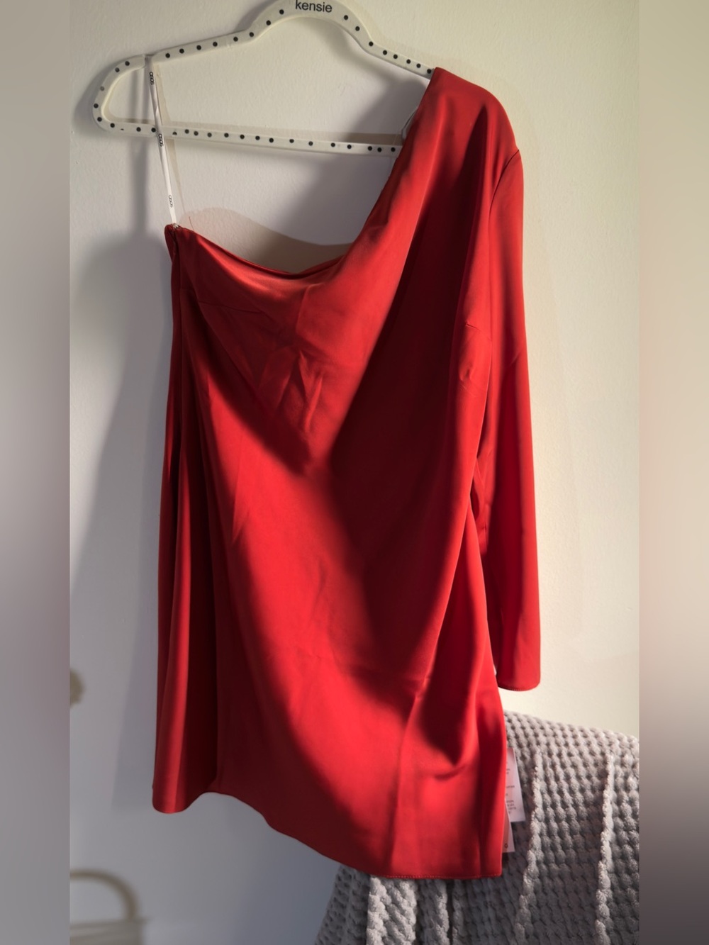 ASOS Vibrant Red One-Shoulder Dress